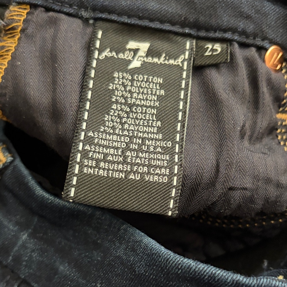 NWOT 7 For All Mankind Indigo Kimmie Bootcut Jeans - Picture 3 of 4